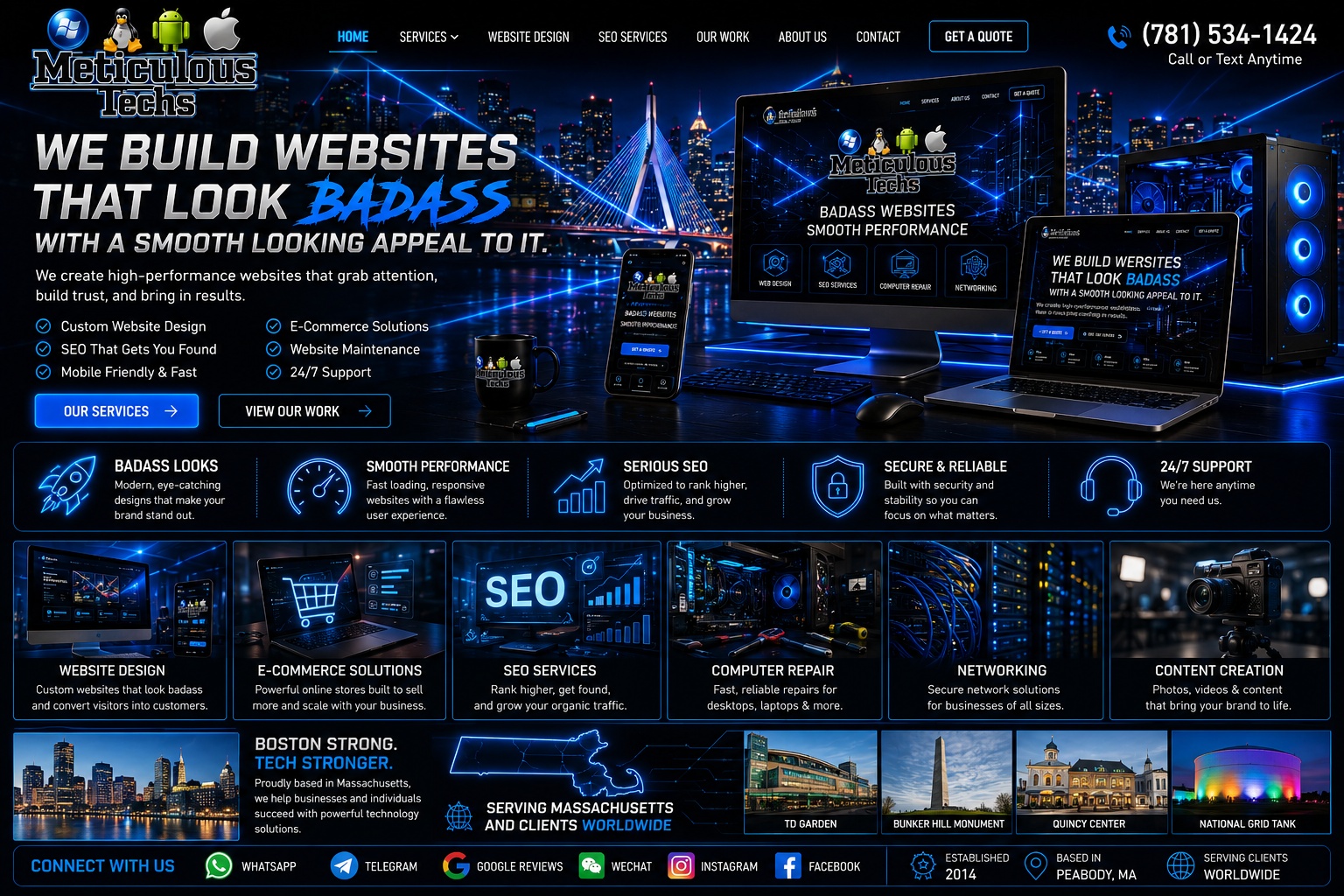 Meticulous Techs badass website design showcase