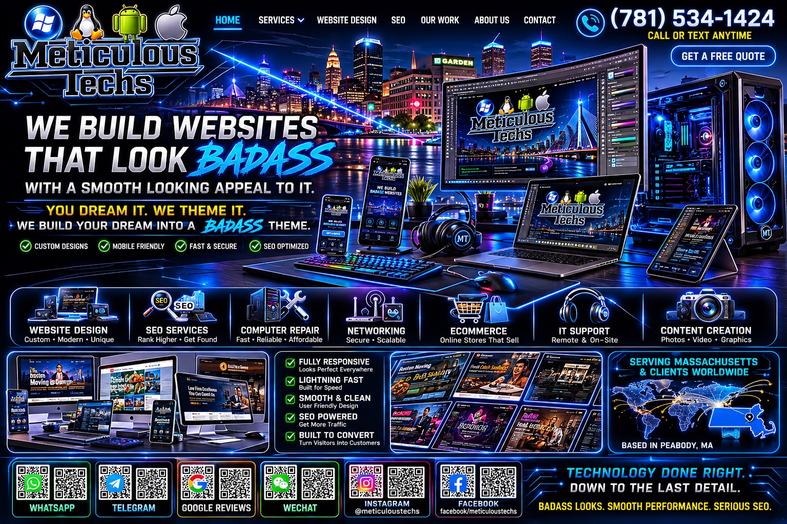 Meticulous Techs full website and technology showcase